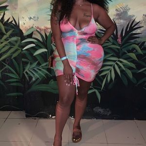 Colorful bodycon dress